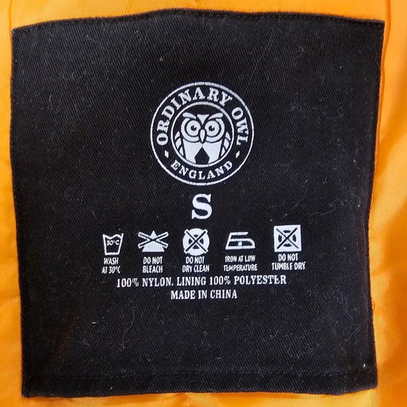 Ordinary Owl Bomber Jacket Black Men's Size Small Bony Pony Club Patch Lined EUC - Picture 5 of 13